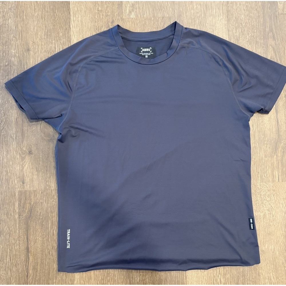 ASRV Mens Size M Navy Blue Dark Blue Train-Lite DSG-0164 Training Shirt
